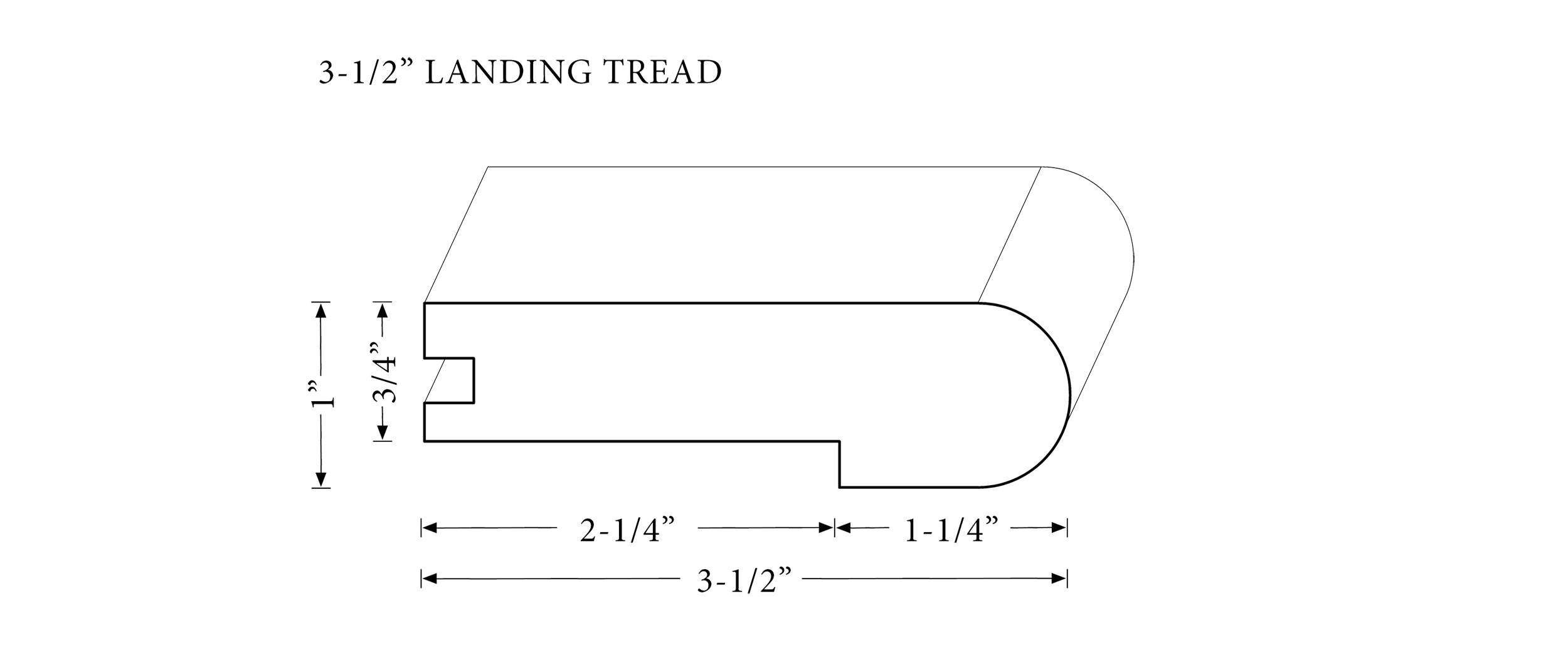 Landing Tread Diagram - Small